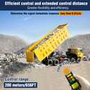 Wireless Crane Remote Control 12-36V, 656FT Wireless Control, Dump Trailer Controller, Industrial Hoist Truck Up Down Switch, Up Down Switch Control with Emergency Stop