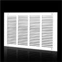 16x10 Return Air Grille Fits 16"Wx10"H Duct Opening,Air Return Vent Cover for Sidewall or Ceiling,Solid Steel AC HVAC Cold Air Return Grille Cover Without Filter House,Outer Dimension:17.75WX11.75"H