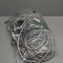 Stainless Steel Garden Hose 50ft Heavy Duty Metal Water Hoses with 10 Function Water Hose Nozzles for Yard Outdoor