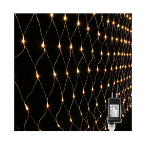 LYHOPE 12ft x 5ft 360 LED Christmas Net Lights, 8 Modes Low Voltage Mesh Christmas Decorative Lights for Xmas Trees, Bushes, Wedding, Garden, Outdoor, Indoor Decor (Warm White