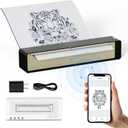 PT08 Tattoo Stencil Printer, Wireless Bluetooth, Thermal, Black, A4, Portable, Lightweight