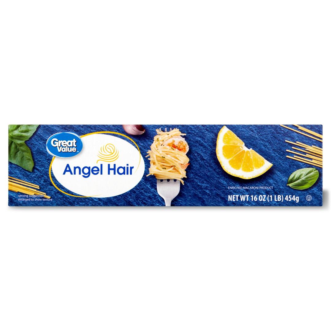 Great Value Angel Hair, 16 oz, Best By OCT 08 2025