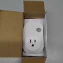 Briidea Power Failure Alarm with LED Indicator & 80dB Siren, Powered by Rechargeable Battery (Included), Perfect for Monitoring Refrigerators, Freezers, Sump Pumps, Aquariums (White)