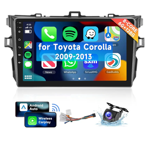 8 CORE 6G+128G] for Toyota Corolla 2009-2013 Car Radio with Wireless Carplay/Android Auto, 9 Inch Android 13 IPS Touch Screen Car Stereo, Bluetooth, GPS Navi, WiFi, SWC, DSP + Backup Camera
