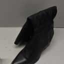 DREAM PAIRS Womens Cowboy Boots Wide Calf Comfortable Pull On Zipper Chunky Heel Pointed Toe Embroidered Western Cowgirl Knee High Boots Ladies Retro Tall Boot (7.5)