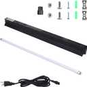 Aiicioo T5 HO UVB Reptile Light Fixture 10.0 24W Light Combo Kit 22 Inch Light Fixture Reptile Terrarium Hood Reptile Light Bar for Bearded Dragon Lizards Turtle Tank