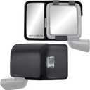 Snap & Zap Custom Fit Towing Mirror Pair - Fits ONLY THESE MODELS - 2018 Jeep Wrangler JL, 2019-2024 Wrangler and 2020-2024 Gladiator, Black