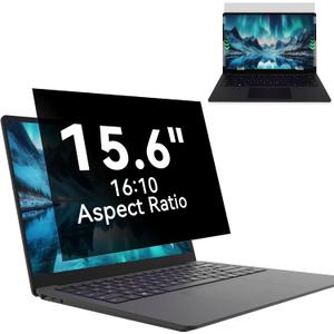 Laptop Privacy Screen 15.6 Inch-16:10 Aspect Ratio Anti-Glare Blue Light Computer Monitor Protector, Laptop Screen Privacy Shield Removable 15.6in Filter for Lenovo HP Dell Acer Asus Thinkpad Envy Xps