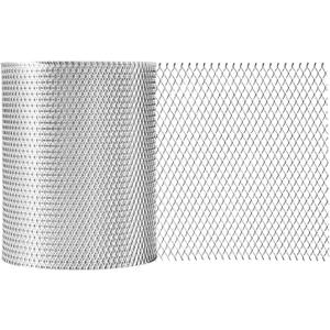 Aluminum Gutter Guard 5 Inch x 50 Feet Roll, Aluminum Leaf Filter Gutter Protection, Leaf Guard Protects from Branches, Leaves, Debris, Easy Install, Does Not Rust