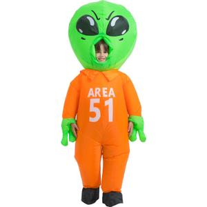 Inflatable Alien Costume,Inflatable Costumes for Kids,Blow Up Costume,Halloween Costumes for Boys Girls (8-10YRS)