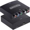 YPbPr to HDMI Converter, Component to HDMI, RGB to HDMI Converter Supports Video Audio Converter Adapter HDMI V1.4 for DVD PSP Xbox 360 PS2 Nintendo to HDTV Monitor and Projector