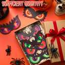 30 Pcs Halloween Ornaments for Tree Wooden Spooky Eyes Ornament with Ropes Hanging Decorations for Outdoor Indoor Bush, Yard, Window, Graveyard Scenes and Party Supplies