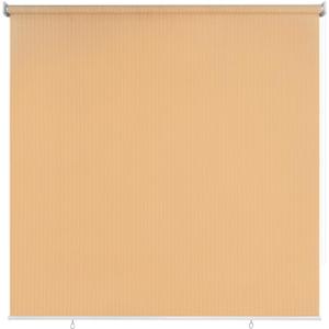 CICADA SPEECH Outdoor Roller Shade Roll Up Shade Cloth Patio Blinds for Deck Porch Balcony Backyard (7.5' W X 6' L), Wheat