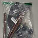 KingPavonini Walking Cane for Men Women Stability, Free Standing Foldable Cane, Ergonomic Handle Pivoting Quad Base, Heavy Duty 350 LBs, Adjustable Walking Canes for Seniors Balance with Travel Bag (Walnut)