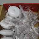 5Pcs Christmas Window Lights, Battery Powered Twinkle Lights Christmas Decorations Indoor Outdoor for Wall Door Porch Balcony Glass Decor with Suction Cup & Timer