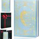 Christian Gifts,A5 Hardcover Leather Journal for Women - 200 Pages Premium Paper Notebook,Lion Journal with 180 Lay Flat Design for Daily Diary, Prayer & Planning (Lion Sky Blue)