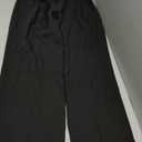 FUNYYZO Wide Leg Pants Women's High Elastic Waisted in The Back Business Work Trousers Long Straight Suit Pants (006# Black (Thick), Medium)
