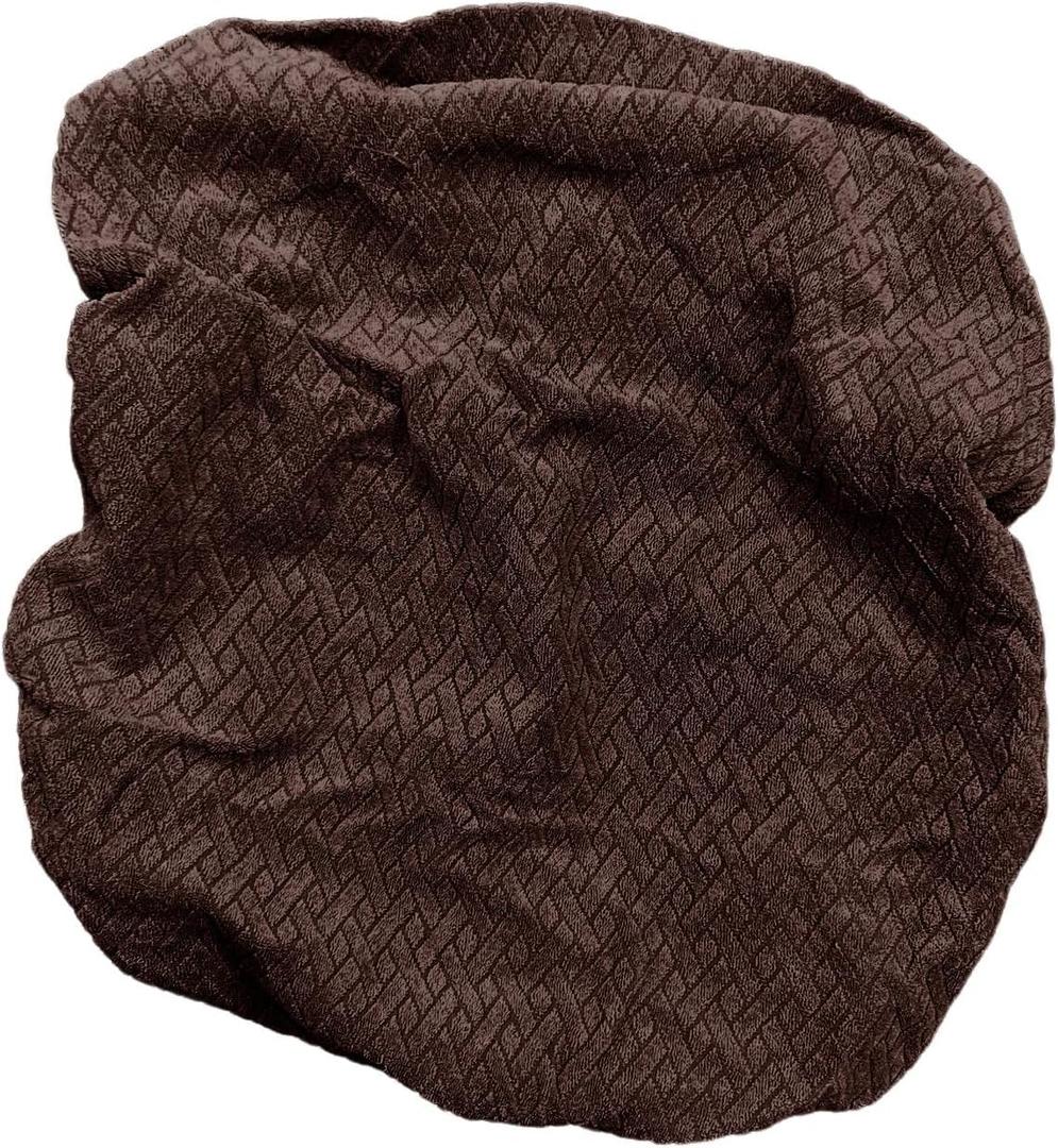 Stretch Chair Seat Cover, Protect Chair Scratches Soft Breathable Wear-Resistant Stretch Chair Slipcover (Dark Brown)