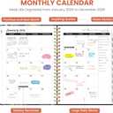 2026 Planner, Weekly and Monthly Planner for Women, Jan 2026 - Dec 2026 Pretty 2026 Calendar Planner with Monthly Tabs, Inner Pocket, Spiral Binding, Perfect for Office Home School - 6.3" x 8.5", Tropical Songbird