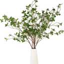 6pcs 41.3inch Greenery Stems Artificial Branches for Vases Olive, Spring Green Long Stem Fake Plants Indoor Branches for Garden Office Home Desk Decoration