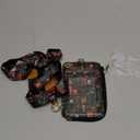 Lanyard Wallet with Id Badge Holder, Bookshelf RFID Small Keychain Wallet Women Wristlet, Cute Zipper Credit Card Holder Phone Wrist Neck Strap for Key Name Tag, Teacher Student Office Gifts (Bookshelve)