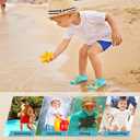 Toddler & Kids Water Shoes, Non-Slip Aqua Shoes for Boys & Girls, Lightweight Quick-Dry Sport Shoes for Beach & Swim (6.5 Toddler, Blue Truck)