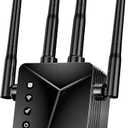 WiFi Extender Booster with Ethernet Port, Long Range Wireless Repeater, Works with Any Router