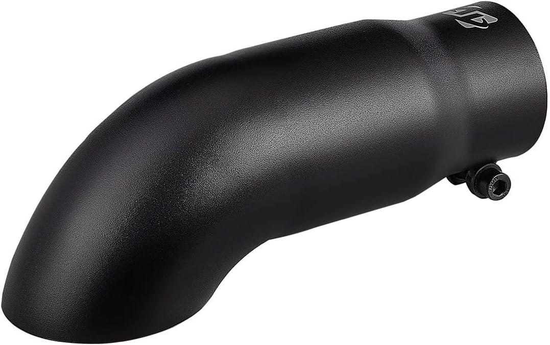 Exhaust tip -2.5'' Inlet Bolt on Turn Down Design - Stainless Steel Car Muffler Tips 2.5" ID x 3"OD x 9"L