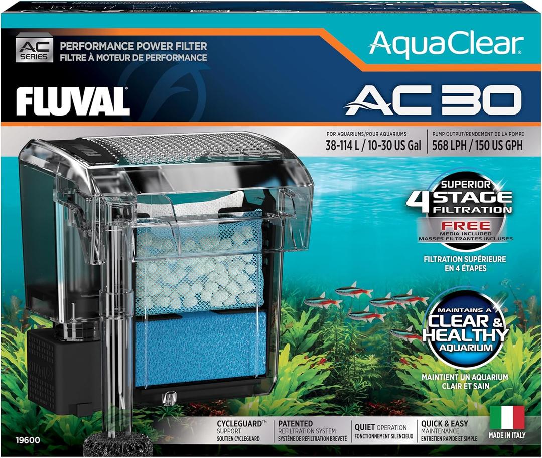 AC30 Power Filter, 10-30 US Gal / 38-114 L - Fluval USA (fluvalaquatics.com)