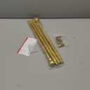 Curtain Rods for windows 32-62 inch, 5/8 inch Decorative Gold Splicing Heavy Duty Metal Curtain Rod set with Brackets