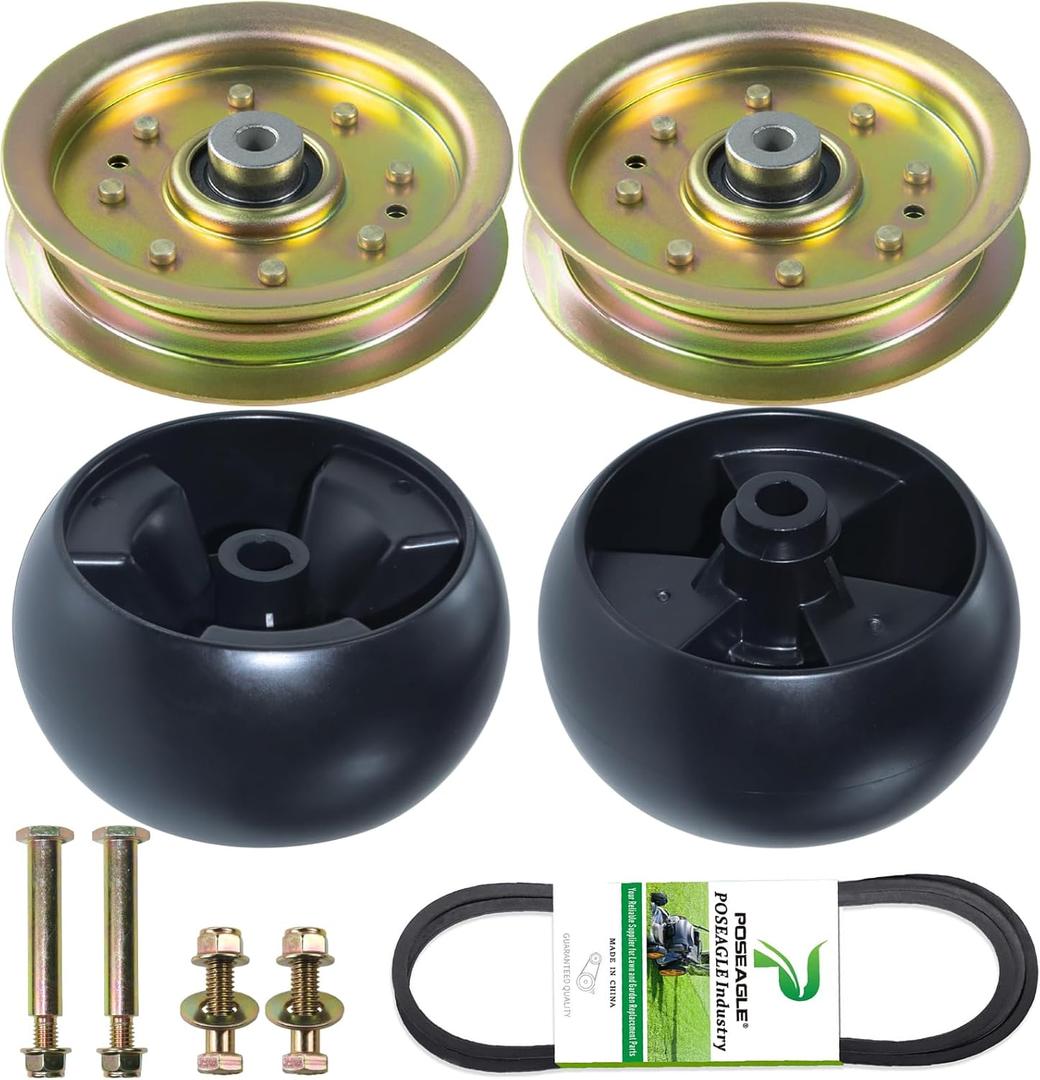 2 Pack 756-04129b Idler Pulley 4.25 with 954-04060B Belt 734-04155 Replaces 753-08171 Idler Pulley kit 756-04129C 956-04129C 756-04129 Idler Pulley 956-04129 753-08068 753-08068A