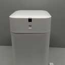 Automatic Trash Can, 4 Gallon Self Sealing and Self-Changing Smart Trash Can, Motion Sensor, Touchless Garbage can with lid for Kitchen Bathroom Bedroom Office, 6 Refill Rings(A1, White)