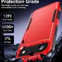 Magnetic for iPhone Air Case [Compatible with MagSafe] [Shockproof] [Heavy Duty Protection] Pocket-Friendly & Tough Non-Slip Protective Phone Cover for iPhone Air 6.5", Red