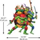 RoomMates RMK5443TBM Teenage Mutant Ninja Turtles Mutant Mayhem Group Giant Peel & Stick Wall Decals