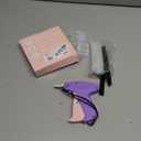 Stitch for Clothes Handheld Stitch Quick Clothing Fixer Sewing Kit Includes 1,000 Black Fasteners & 1,000 White Fasteners & 6 Needles (Purple-pink)