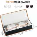 Vemiss Hard Shell Eyeglass Cases, Lightweight Portable Glasses Case for Women Men