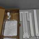 ONEMIX 42" LED Desk Lamp for Home Office, Eye-Caring Desk Light with Adjustable 4-Segment Bar, 1800LM Bright, Remote, Architect Table Lamp with Base for Dual Monitors, Reading, Study, Workbench(White)