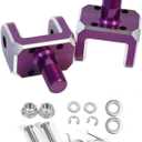 Foot Peg Bracket for Surron Light Bee X S, Dirt Bike Footpeg Holder, Motorcycle Prickly Pegs Mount, CNC Aluminum Peg Clamp for Sur Ron LBX and Segway X160 X260,Purple