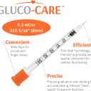 GLUCO-CARE 0.3 ml/cc Syringes 31G x 5/16 (8mm), Orange Cap, Box of 100 pcs