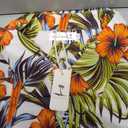 Yoimira Mens Hawaiian Shirts Short Sleeve,Print Mens Casual Button Down Floral Summer Beach Shirt XXL