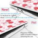 Mektron for 2026 MacBook Air 13-inch M5 Laptop Case A3449 with 13.6-inch Liquid Retina Display Fits 2025 A3240 M4 2024 A3113 M3 2023 A2681 M2 Printed Shell for MacBook Air 13.6", Cherries Bows C353