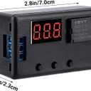 DROK 12V Timer Relay, LED Display 4-Mode On-Off Automotive Time Delay Relay, Electric Delay Timer Switch 0.1s to 999min