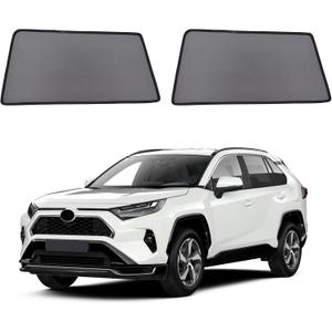 Car Window Shades for 2019-2024 RAV4 Accessories - Rear Side Window Shade for Baby, Breathable Mesh Car Privacy Window Covers, UV Protection and Heat Insulation for Road Trips, Napping, Camping
