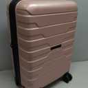 BAGSMART Carry On Luggage 22x14x9 Airline Approved with Spinner Wheels,Lightweight 20 Inch Luggage with TSA Lock,Expandable Hard Shell Carry On Suitcases for Men Women,Rose Gold