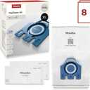 Miele Genuine GN HyClean Air XL Pack Vacuum Cleaner Bags for Miele Complete C2, Complete C3, Classic C1, S8, S5 & S2 Vacuum Cleaners, Pack of 8 Vacuum Bags and 4 Filters