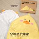 KeaBabies Hooded Baby Towel for Newborn - Viscose Derived from Bamboo Large Baby Bath Towels with Hood for Boys, Girls, Toddler, Extra Absorbent & Soft Newborn Bath Essentials(Duck, Regular)