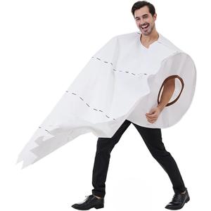 EraSpooky Funny Toilet Paper Roll Costume for Adults