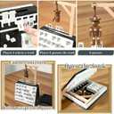 Playbook'd Hangman Game Magnetic Cowboy - 3D Printed Letter Board Games Packaged Like Books, Book Board Games with 52 Letter Cards, Vocabulary Words Spelling Challenge Table Games