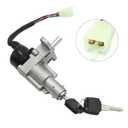 Ignition Switch Lock Cylinder with Key Kit, Ignition Starter Switch Replacement for GY6 49cc 50cc 60cc 72cc 80cc 125cc 150cc 139QMB Chinese Scooter Moped