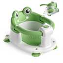 Baby Bath Seat for Babies 6 Months & Up - Toddler Bath Seats for Baby Sitting Up with 4 Suction Cups & Soft Cushion, Non-Slip Infants Shower Bathtub Chair for Newborn Boys Girls, Green
